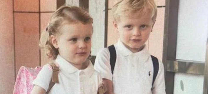 Πρώτη μέρα στο σχολείο για τα δίδυμα πριγκιπόπουλα του Μονακό (εικόνες)